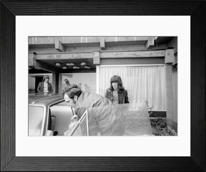 Framed Print : Rolling Stones: Bill Wyman at their hotel in Newcastle upon Tyne. March 1971 Framed Print : Rolling Stones: Bill Wyman at their hotel in Newcastle upon Tyne. March 1971