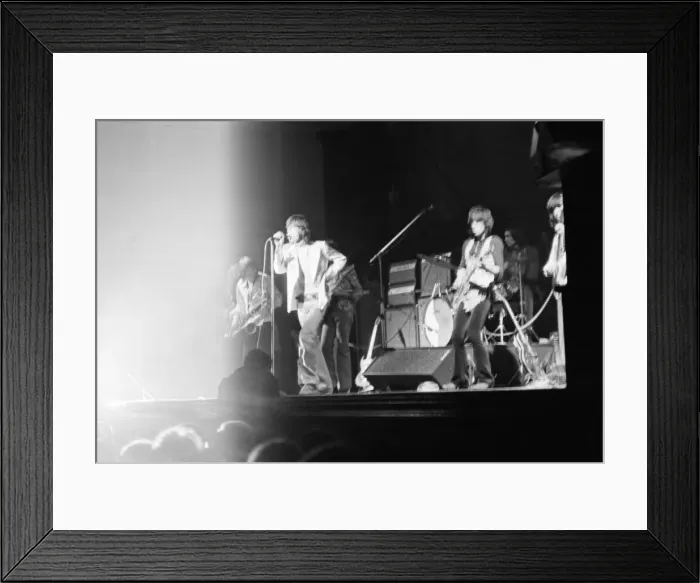 Framed Print : Rolling Stones'on stage of Newcastle City Hall on Thursday 4  /  3  /  1971 for