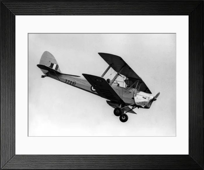 Framed Print : A de Havilland Tiger Moth biplane during its display at the Sunderland Airshow Framed Print : A de Havilland Tiger Moth biplane during its display at the Sunderland Airshow