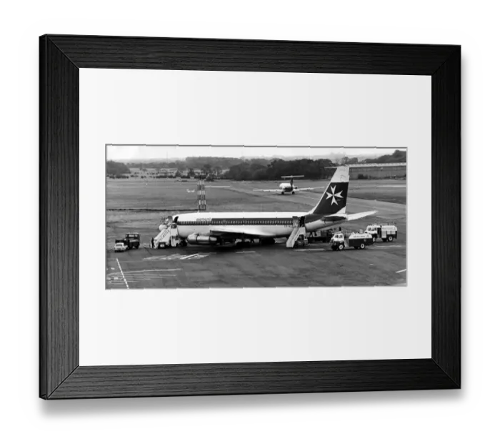 Framed Print : The Air Malta Boeing 737 which started a major alert at Newcastle International Airport