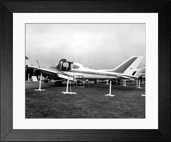 Framed Print : The Farnborough Airshow preview day 1962. The Beagle B206 (Bassett