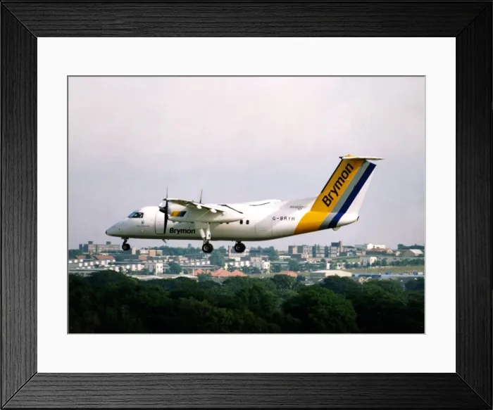 Framed Print : A Bombardier Dash 8 ( formerly the de Havilland Canada Dash 8 or DHC-8 ) Framed Print : A Bombardier Dash 8 ( formerly the de Havilland Canada Dash 8 or DHC-8 )