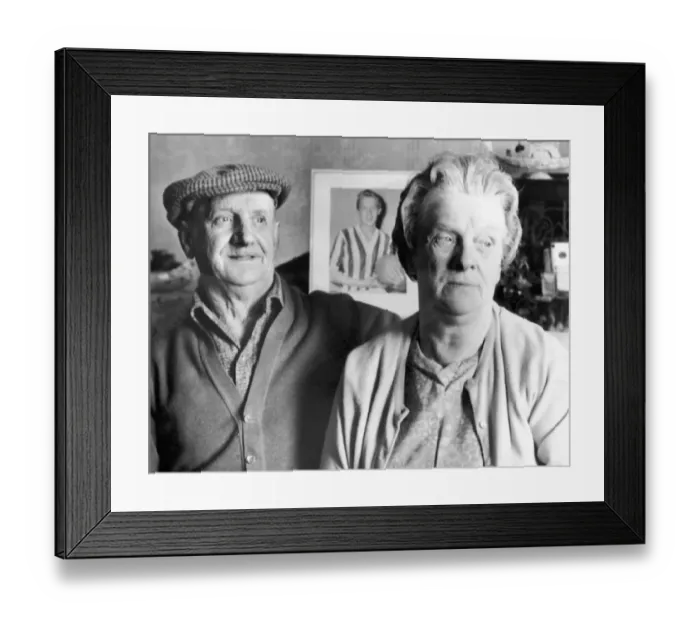 Framed Print : Parents of Manchester United footballer Denis Law, Jocky and Ruby