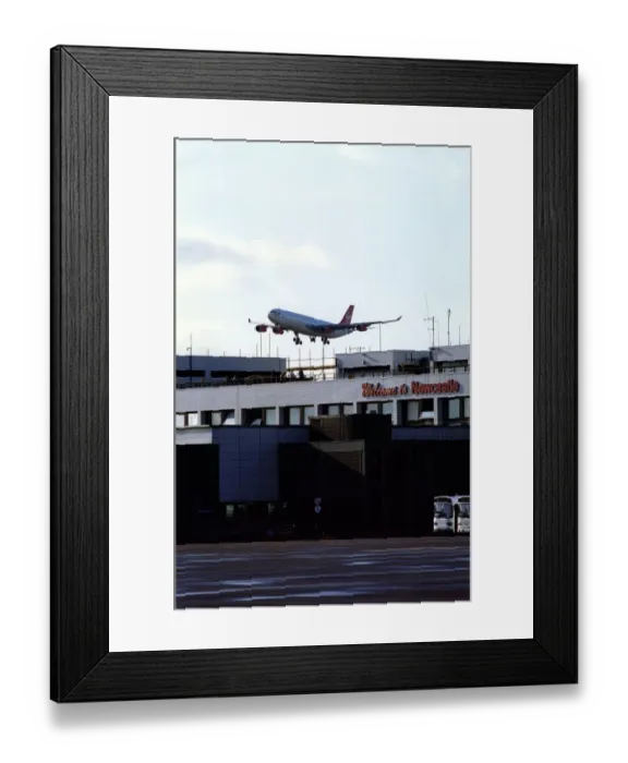 Framed Print : A Virgin Atlantic Airbus A340 aircraft at Newcastle Airport, circa 1997 Framed Print : A Virgin Atlantic Airbus A340 aircraft at Newcastle Airport, circa 1997