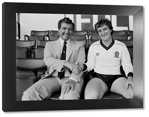 New chairman of Fulham David Bulstrode seen with new signing Ray Lewington