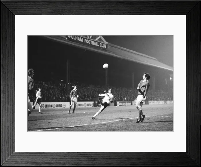 Framed Print : Fulham 2 v. Nottingham Forest 1. 1975 FA Cup run Fourth round Framed Print : Fulham 2 v. Nottingham Forest 1. 1975 FA Cup run Fourth round