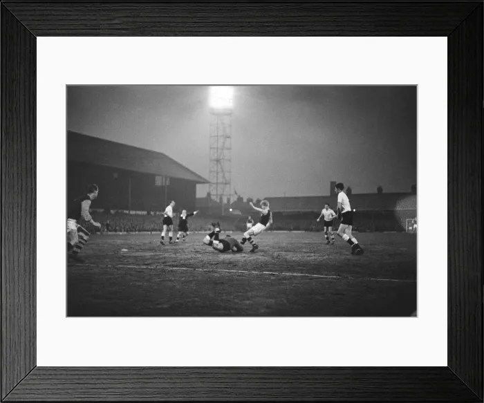 Framed Print : Burnley 2 v. Fulham 1. FA Cup semi-final replay. Action from the game Framed Print : Burnley 2 v. Fulham 1. FA Cup semi-final replay. Action from the game