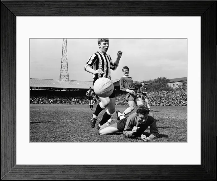Framed Print : Fulham 1 v. Newcastle 1. 1966 League campaign Fulham Framed Print : Fulham 1 v. Newcastle 1. 1966 League campaign Fulham