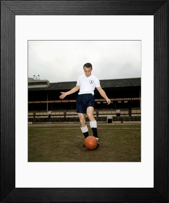 Framed Print : Tottenham striker Jimmy Greaves training at White Hart Lane. Circa 1963 Framed Print : Tottenham striker Jimmy Greaves training at White Hart Lane. Circa 1963