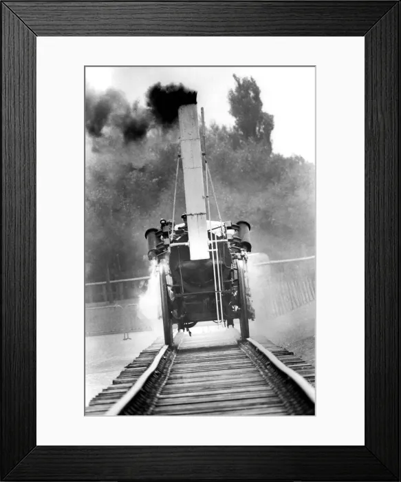 Framed Print : The replica of George Stephensons Rocket in action on 5th Spetember 1981 Framed Print : The replica of George Stephensons Rocket in action on 5th Spetember 1981