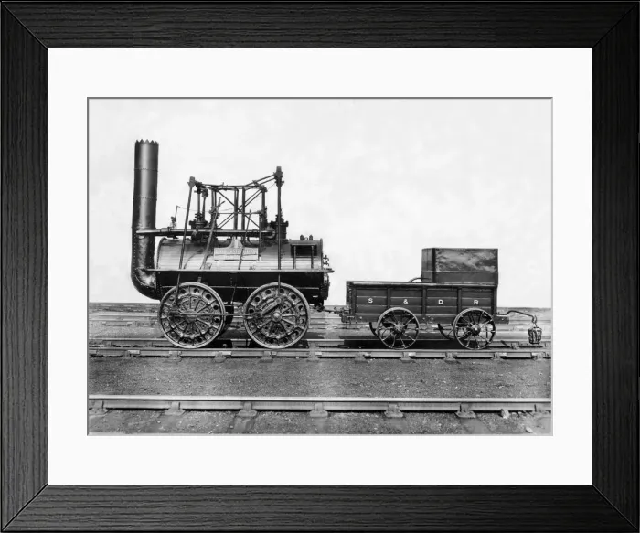 Framed Print : A model of George Stephensons Locomotion No. 1 on 7th June 1981 Framed Print : A model of George Stephensons Locomotion No. 1 on 7th June 1981