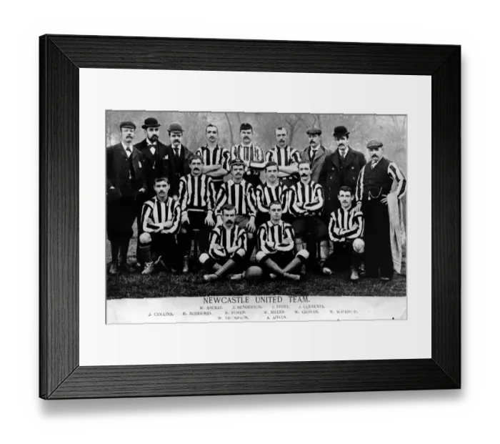 Framed Print : Newcastle United Football Club Team group photograph from the 1894-1895 season 1