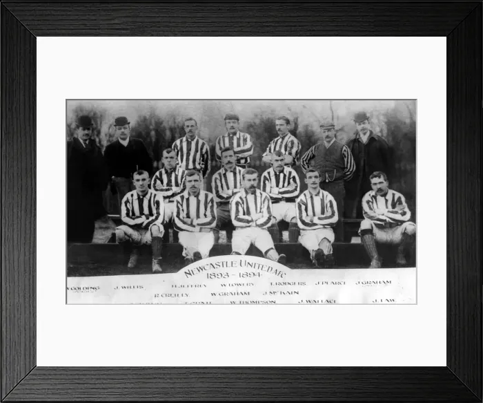 Framed Print : Newcastle United Football Club Team group photograph from the 1893-1894 season 1 Framed Print : Newcastle United Football Club Team group photograph from the 1893-1894 season 1
