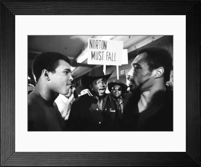 Framed Print : Muhammad Ali faces his upcoming opponent Ken Norton at the the medical examination Framed Print : Muhammad Ali faces his upcoming opponent Ken Norton at the the medical examination