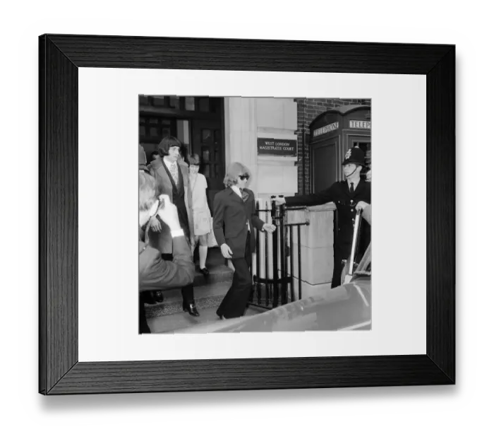 Framed Print : Brian Jones of The Rolling Stones leaving court with Prince Stanislaus Klossowski de Rola Framed Print : Brian Jones of The Rolling Stones leaving court with Prince Stanislaus Klossowski de Rola
