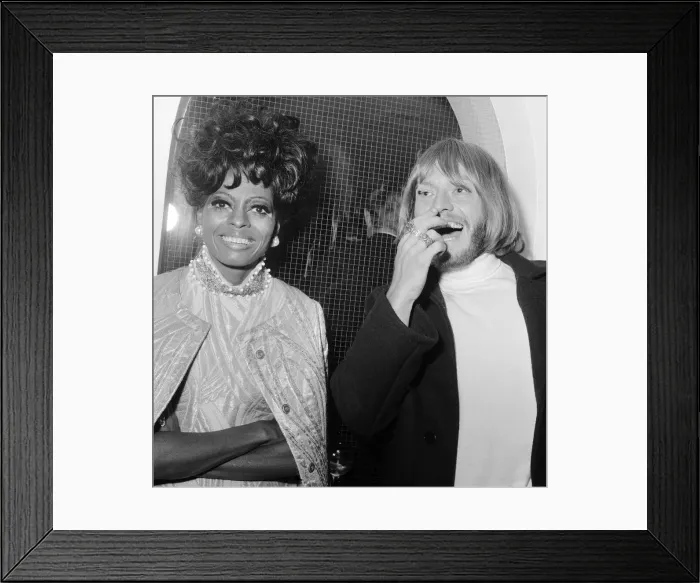 Framed Print : Brian Jones of The Rolling Stones and Diana Ross of The Supremes at the John Bull Framed Print : Brian Jones of The Rolling Stones and Diana Ross of The Supremes at the John Bull