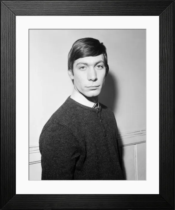 Framed Print : Charlie Watts of The Rolling Stones. January 1964 Framed Print : Charlie Watts of The Rolling Stones. January 1964