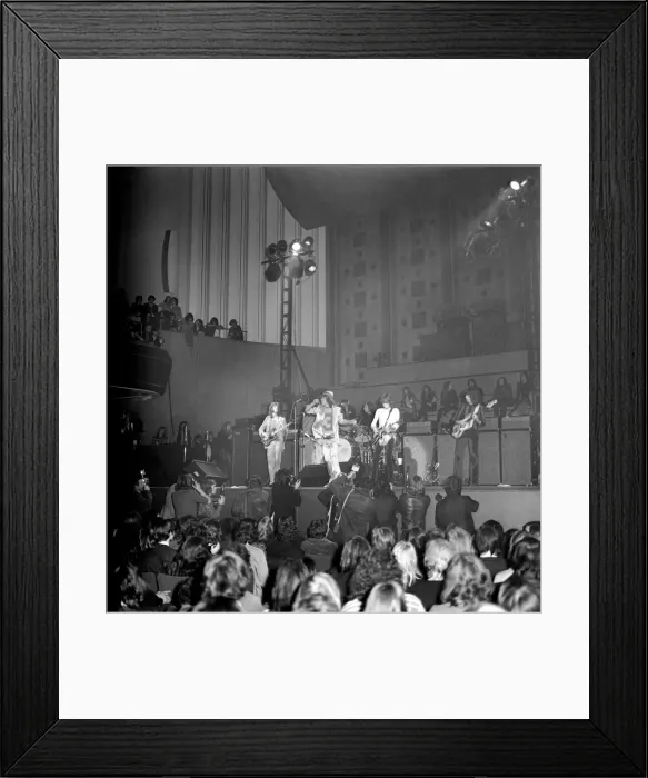 Framed Print : Rolling Stones: During their concert at The Free Trade Hall in Manchester 5 March1971 Framed Print : Rolling Stones: During their concert at The Free Trade Hall in Manchester 5 March1971