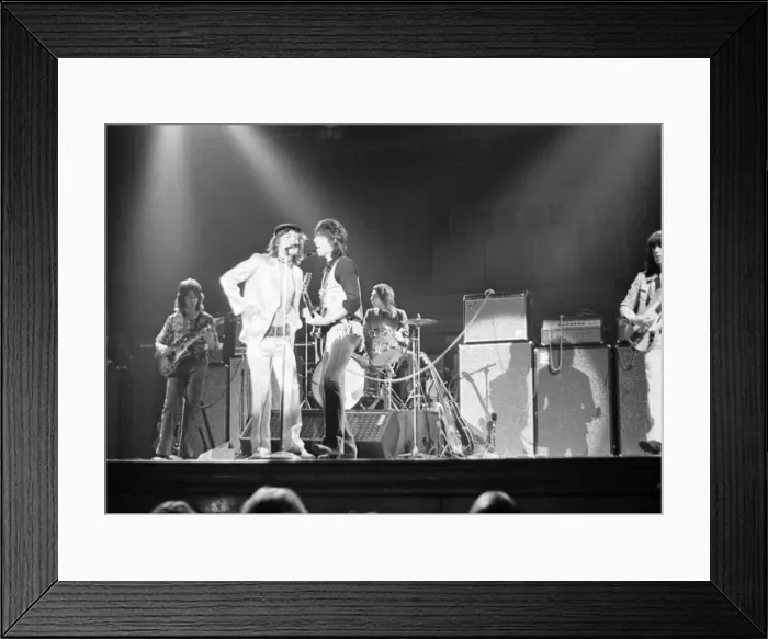 Framed Print : nRolling Stonesi on stage of Newcastle City Hall on Thursday 4 / 3 / 1971 for the first Framed Print : nRolling Stonesi on stage of Newcastle City Hall on Thursday 4 / 3 / 1971 for the first