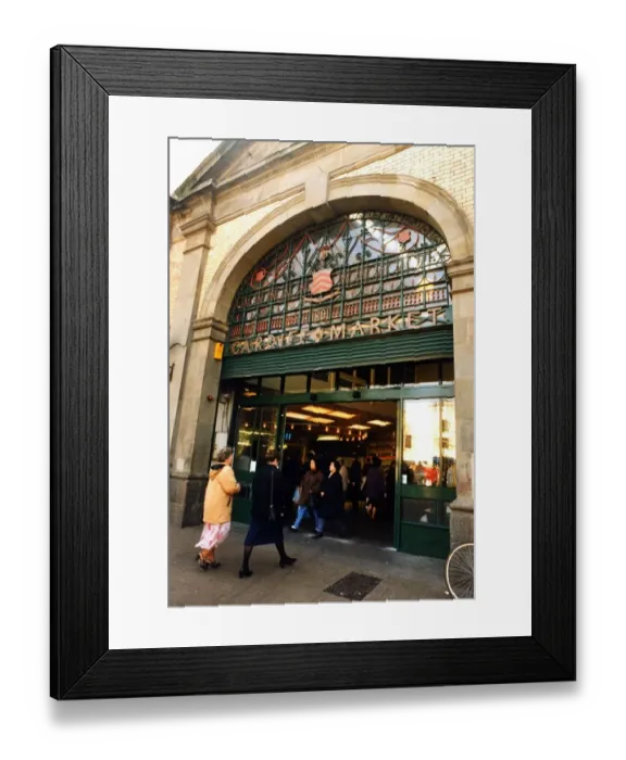 Framed Print : Cardiff - Old - Indoor Market - Central Market - he Hayes entrance to the Market - 3rd Framed Print : Cardiff - Old - Indoor Market - Central Market - he Hayes entrance to the Market - 3rd
