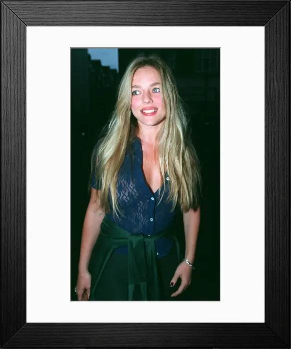 Framed Print : Suzanne Mizzi at the annual Sticky Fingers party July 1997