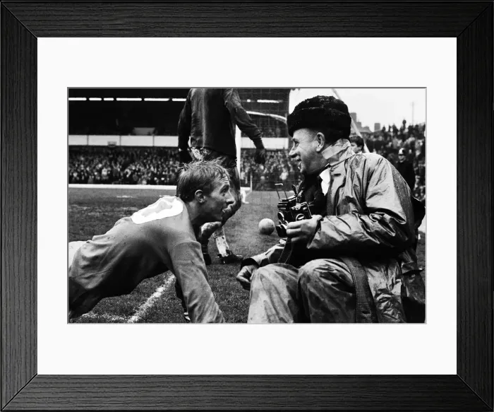 Framed Print : English League Division One match at St Andrews. Birmingham City 2 v Manchester Framed Print : English League Division One match at St Andrews. Birmingham City 2 v Manchester