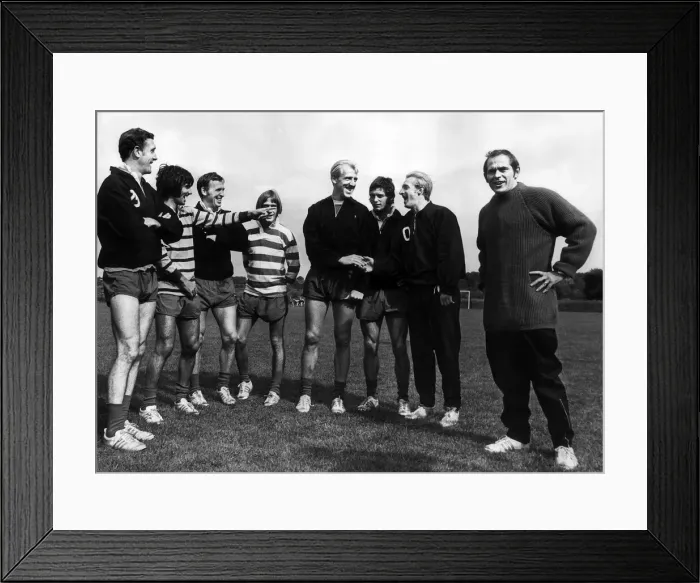 Framed Print : Manchester United football player Ian Ure at their team