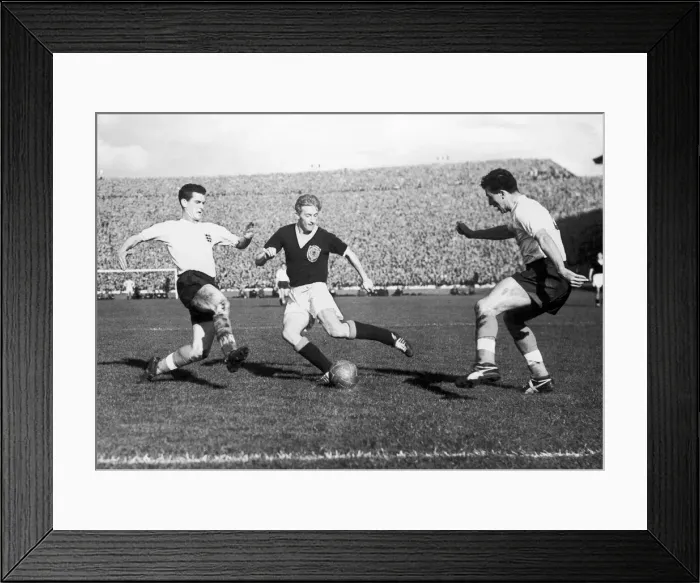 Framed Print : Home International Football match at Hampden Park. Scotland 1 v England 1 Framed Print : Home International Football match at Hampden Park. Scotland 1 v England 1