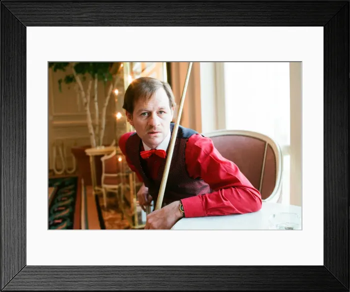 Framed Print : Snooker player Alex Hurricane Higgins. Snooker player Alex Hurricane