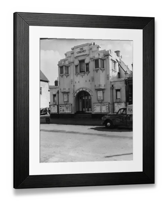 Framed Print : Picture of the Coronet cinema, Cardiff, 1st October 1957