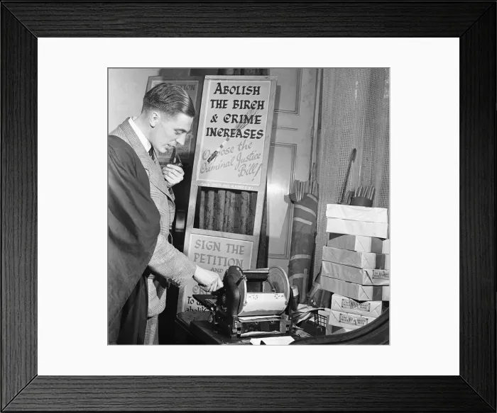 Framed Print : 27 Year old Eric A Wildman who has started a business by the name of