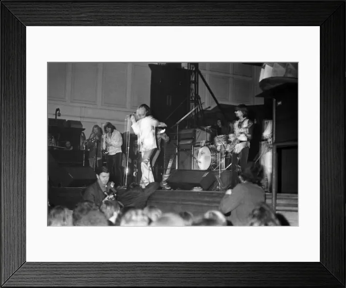 Framed Print : Rolling Stones'on stage of Newcastle City Hall on Thursday 4 / 3 / 1971 for Framed Print : Rolling Stones'on stage of Newcastle City Hall on Thursday 4 / 3 / 1971 for
