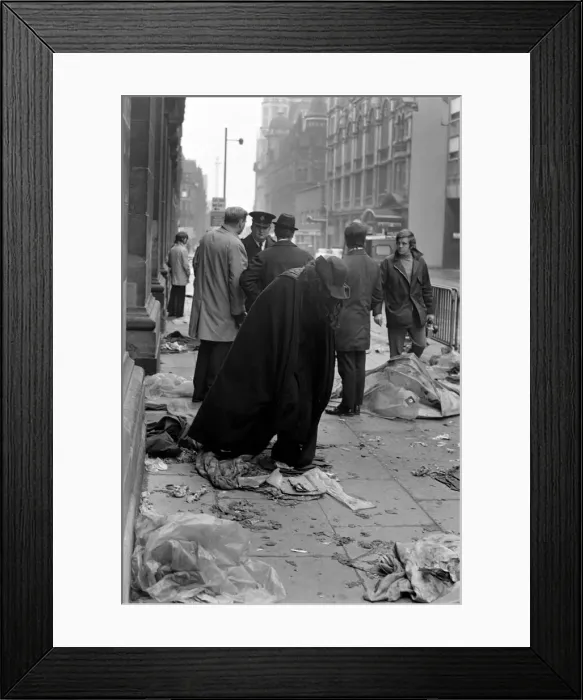 Framed Print : Queue for Rolling Stones Concert at the Free Trade Hall in Manchester
