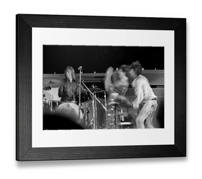 Framed Print : Rolling Stones concert for Nicaragua. Held at The Forum, Inglewood, Los Angeles