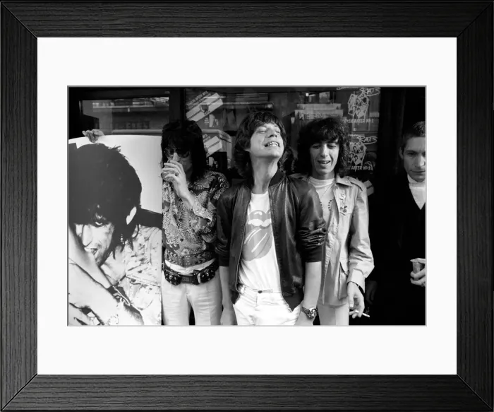 Framed Print : The Rolling Stones without Keith Richard launched their new record