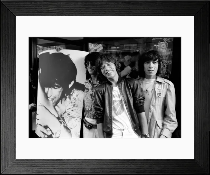 Framed Print : The Rolling Stones without Keith Richard launched their new record Framed Print : The Rolling Stones without Keith Richard launched their new record