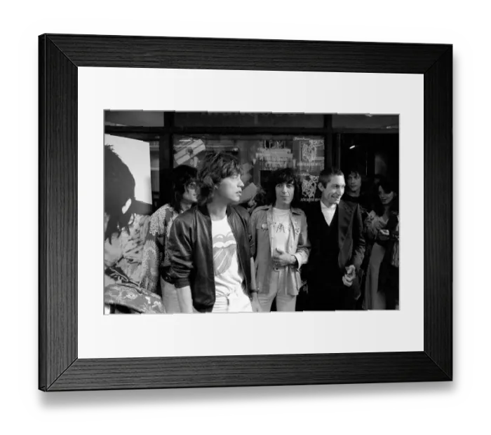 Framed Print : The Rolling Stones without Keith Richard launched their new record Framed Print : The Rolling Stones without Keith Richard launched their new record