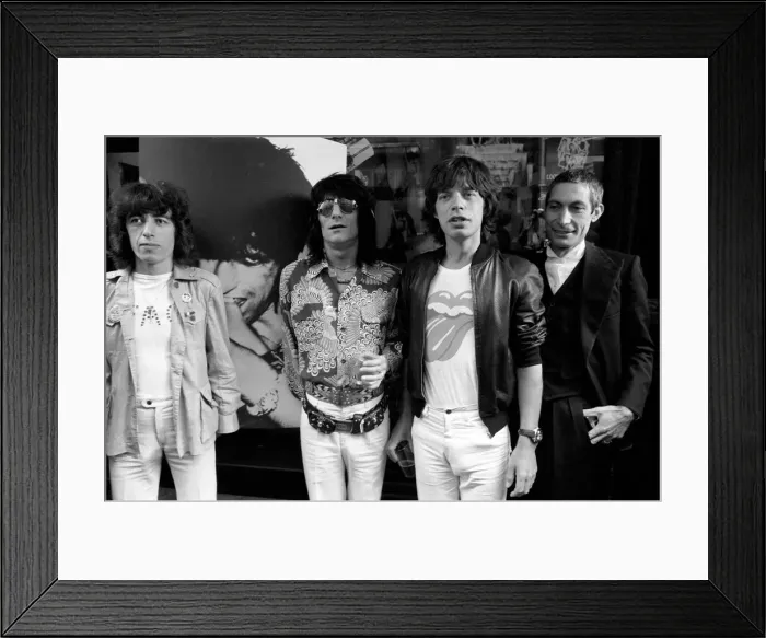 Framed Print : The Rolling Stones without Keith Richard launched their new record Framed Print : The Rolling Stones without Keith Richard launched their new record