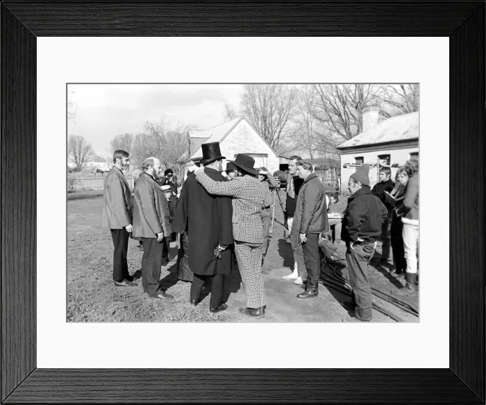 Framed Print : Rolling Stones: Filming Ned Kelly in Australia. Mick Jagger
