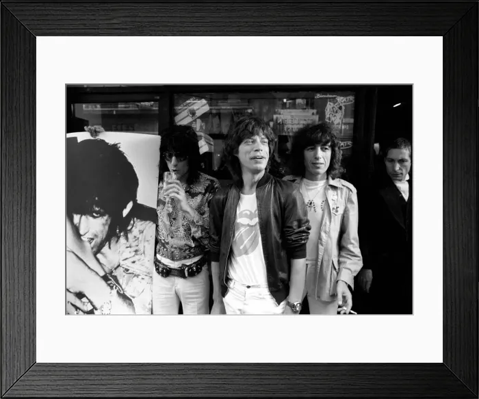 Framed Print : The Rolling Stones without Keith Richard launched their new record Framed Print : The Rolling Stones without Keith Richard launched their new record