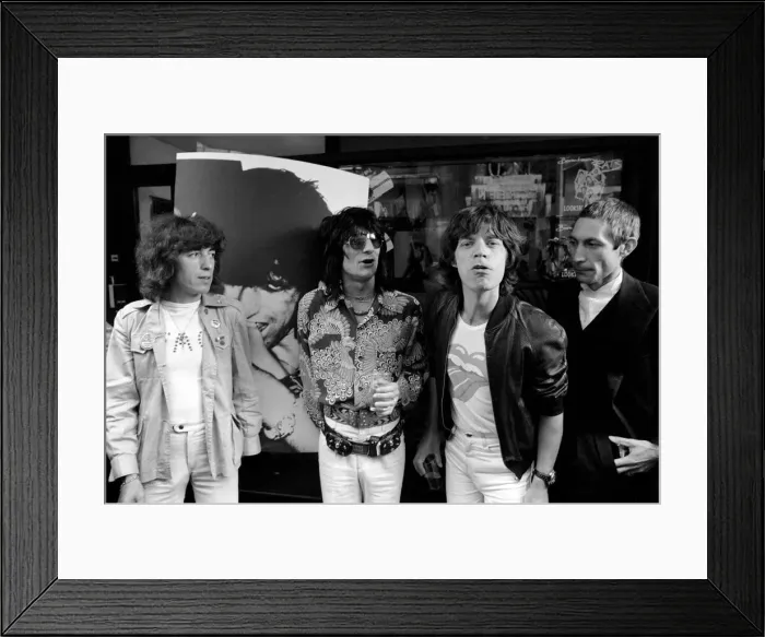 Framed Print : The Rolling Stones without Keith Richard launched their new record Framed Print : The Rolling Stones without Keith Richard launched their new record