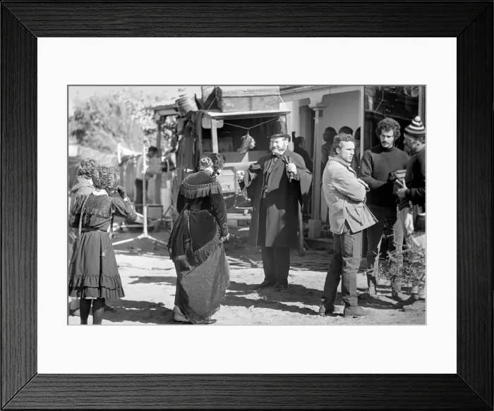 Framed Print : Rolling Stones: Filming Ned Kelly in Australia. Mick Jagger