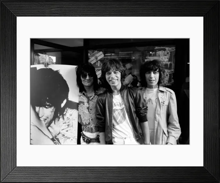 Framed Print : The Rolling Stones without Keith Richard launched their new record Framed Print : The Rolling Stones without Keith Richard launched their new record