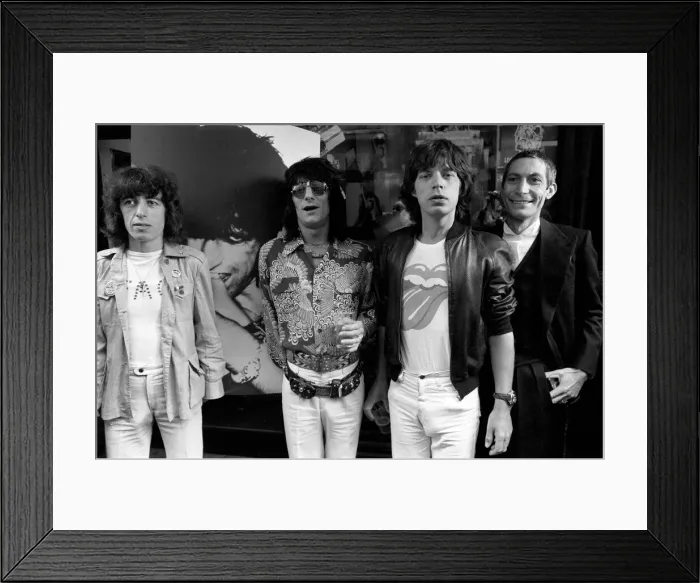 Framed Print : The Rolling Stones without Keith Richard launched their new record Framed Print : The Rolling Stones without Keith Richard launched their new record