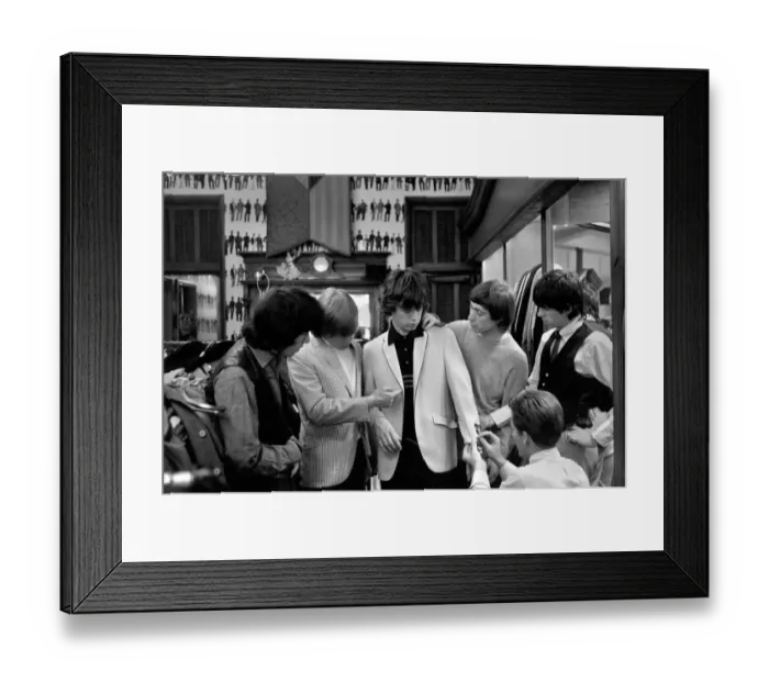 Framed Print : On the morning of 4 June 1964 when The Rolling Stones were taken shopping by their Framed Print : On the morning of 4 June 1964 when The Rolling Stones were taken shopping by their