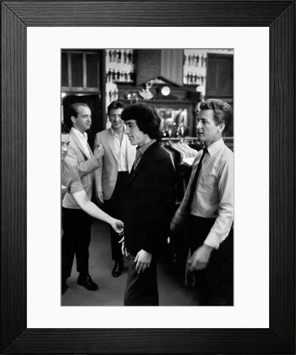 Framed Print : Bill Wyman on the morning of 4 June 1964 when The Rolling Stones were taken shopping by