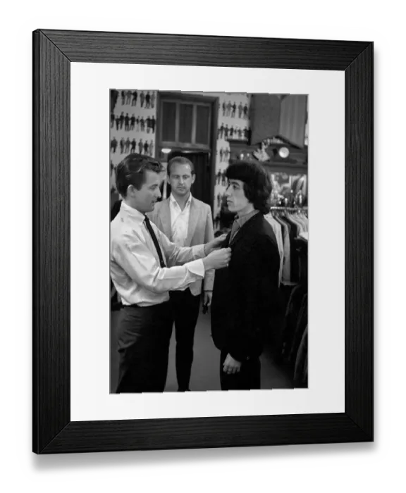 Framed Print : Bill Wyman on the morning of 4 June 1964 when The Rolling Stones were taken shopping by