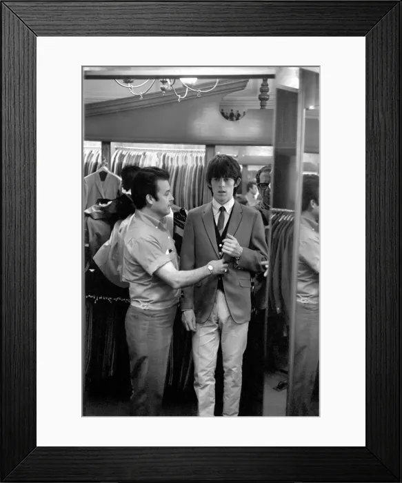 Framed Print : Keith Richards on the morning of 4 June 1964 when The Rolling Stones were taken shopping
