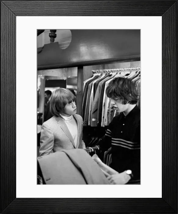 Framed Print : Brian Jones & Mick Jagger on the morning of 4 June 1964 when The Rolling Stones were Framed Print : Brian Jones & Mick Jagger on the morning of 4 June 1964 when The Rolling Stones were