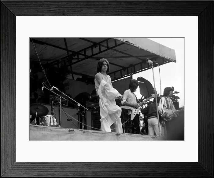 Framed Print : The Rolling Stones on stage at their free concert in London Framed Print : The Rolling Stones on stage at their free concert in London